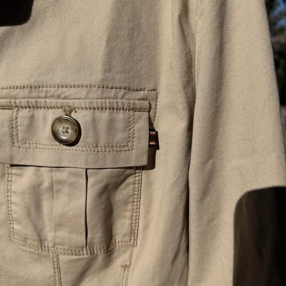 EUC Eddie Bauer Khaki Utility Jacket Size XL - Picture 3 of 6